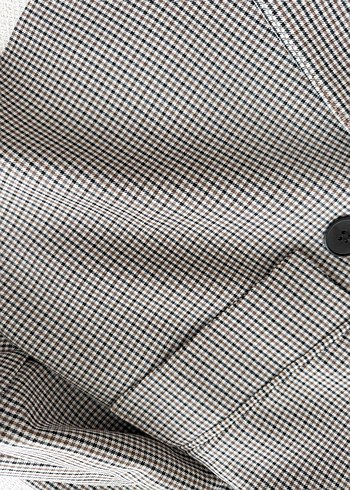 Ekose blazer ceket - Görsel 2