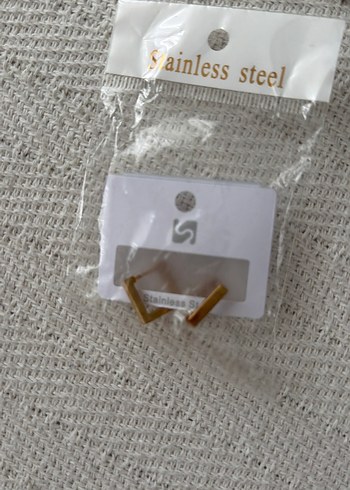 Minimalist Çelik  Mini Küpe - Görsel 2