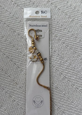 Zincir Detaylı Çelik  Kadın Bileklik - Görsel 2