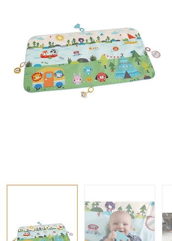Çok Renkli Bebek Oyun Matı, Yumuşak Kumaş