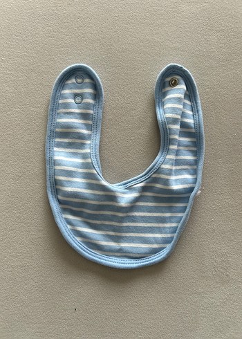 Nakışlı ve Çizgili Bebek Önlük Seti - Görsel 3