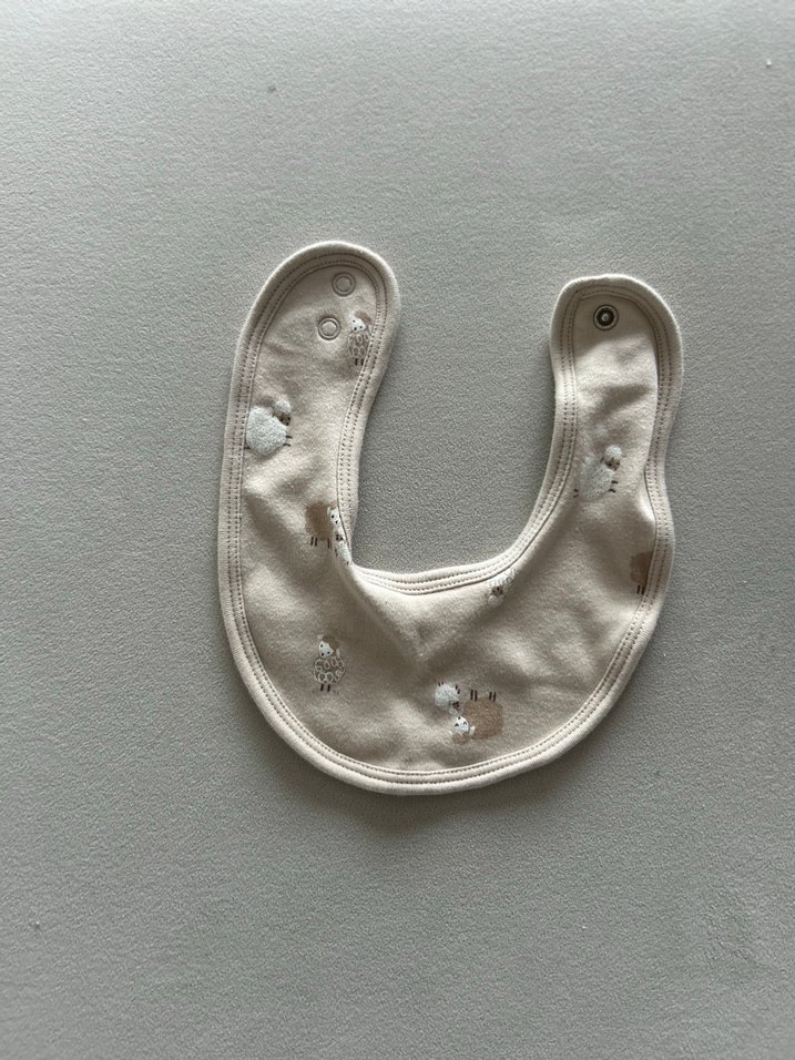 Nakışlı ve Çizgili Bebek Önlük Seti - Görsel 2