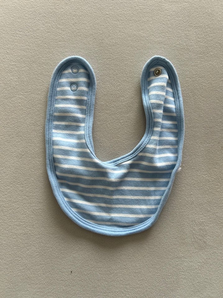 Nakışlı ve Çizgili Bebek Önlük Seti - Görsel 3