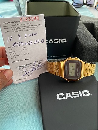 Casio saat yeni etiketli