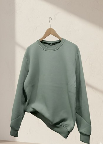 3 iplik şardonlu oversize bayan sweatshirt 0.etiketli ürün