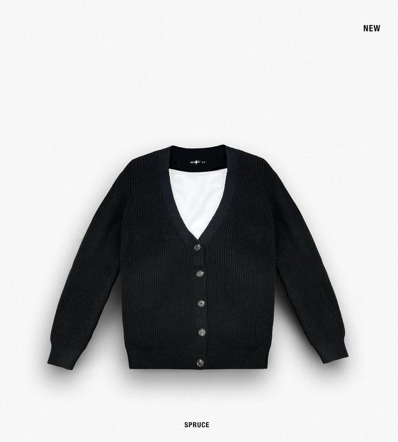 Beyaz Pamuklu Örgü Hırka - Görsel 2