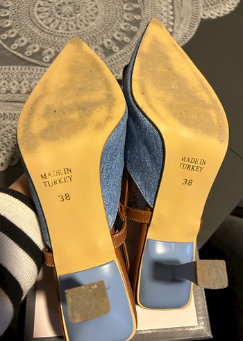 Mavi Denim topuklu Kadın Ayakkabı - Görsel 5