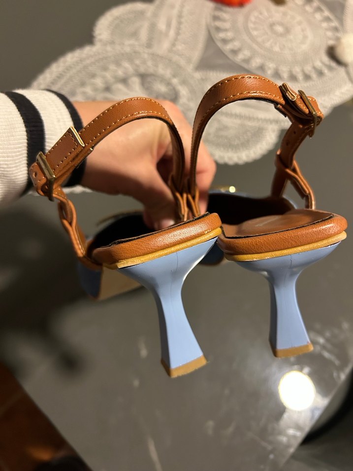 Mavi Denim topuklu Kadın Ayakkabı - Görsel 3