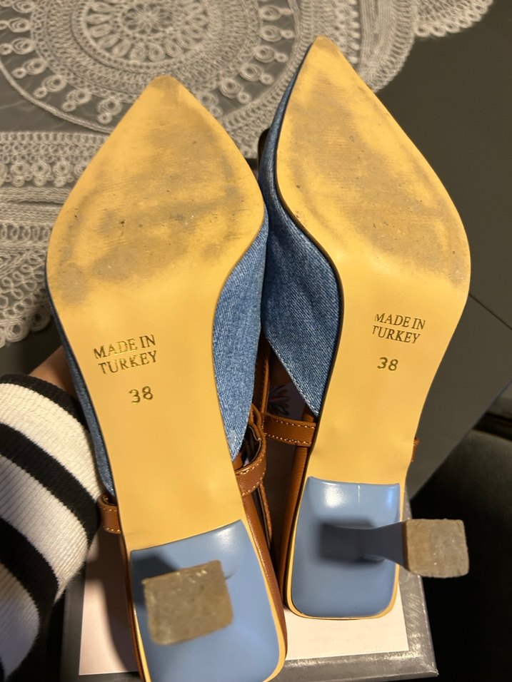 Mavi Denim topuklu Kadın Ayakkabı - Görsel 5