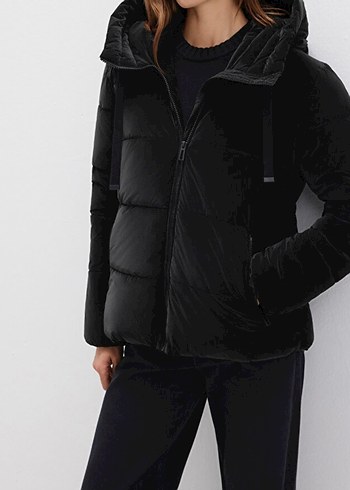 Yüksek Yakalı Kadın Kışlık Mont - Görsel 2