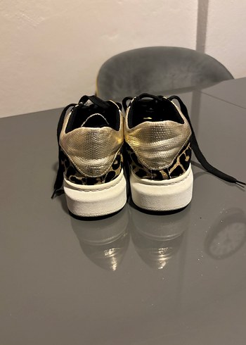 Leopar Desenli Platform Spor Ayakkabı - Görsel 2