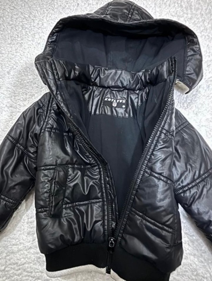 Kapüşonlu çocuk mont - Görsel 3