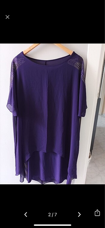 büyük beden 46 abiye elbise - Görsel 2