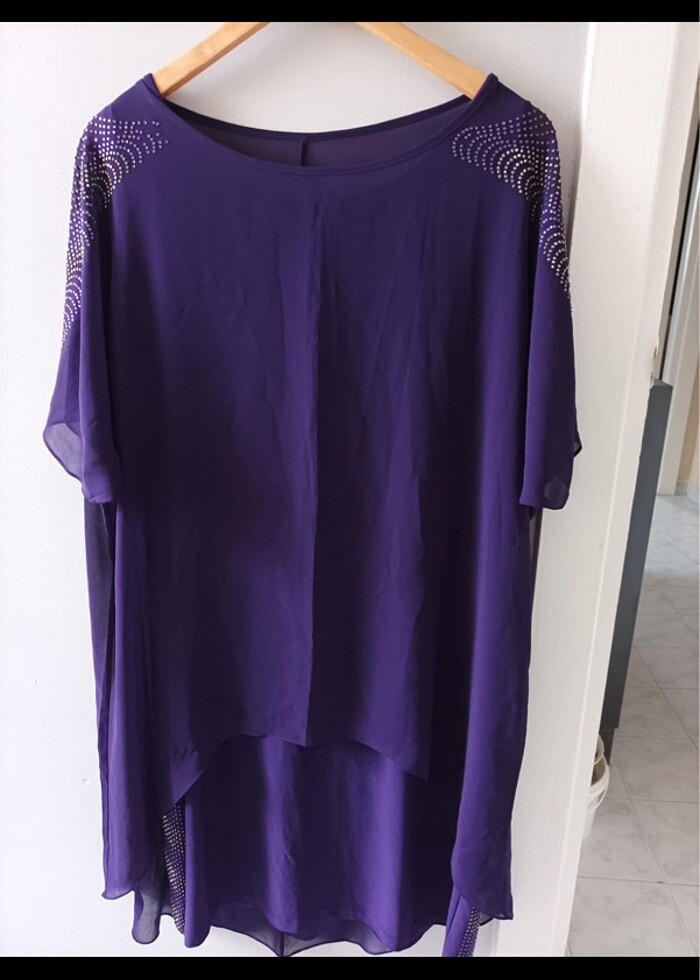 büyük beden 46 abiye elbise - Görsel 2