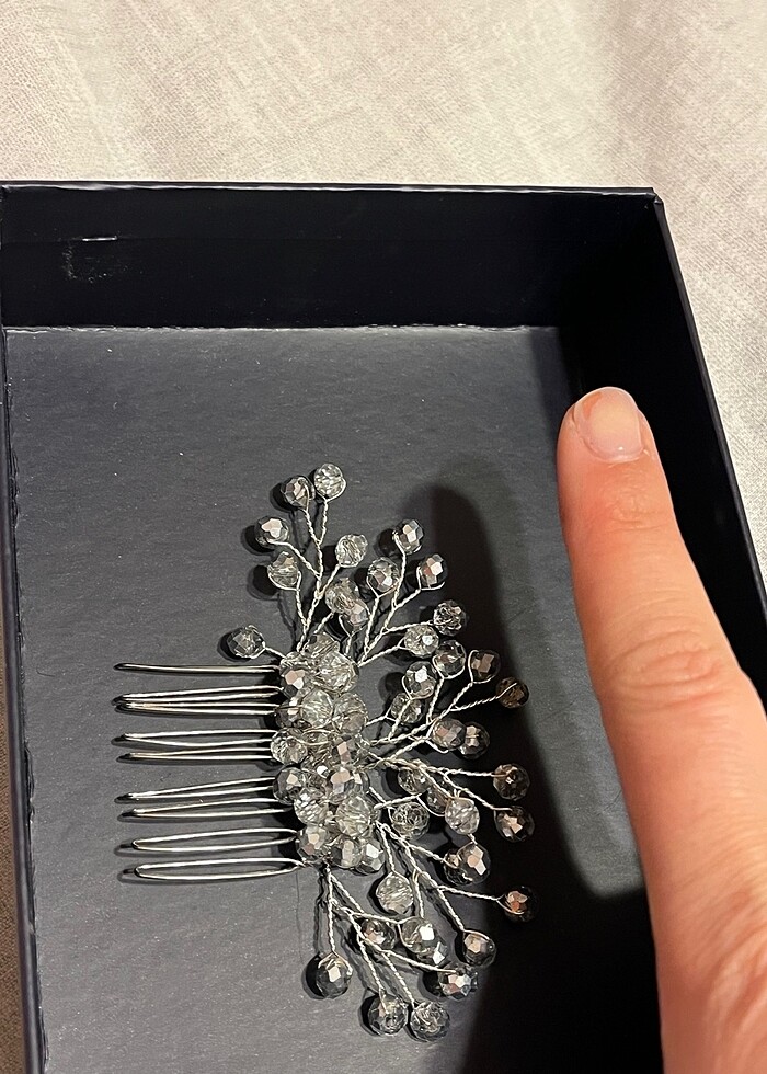 taşlı taraklı toka - Görsel 4