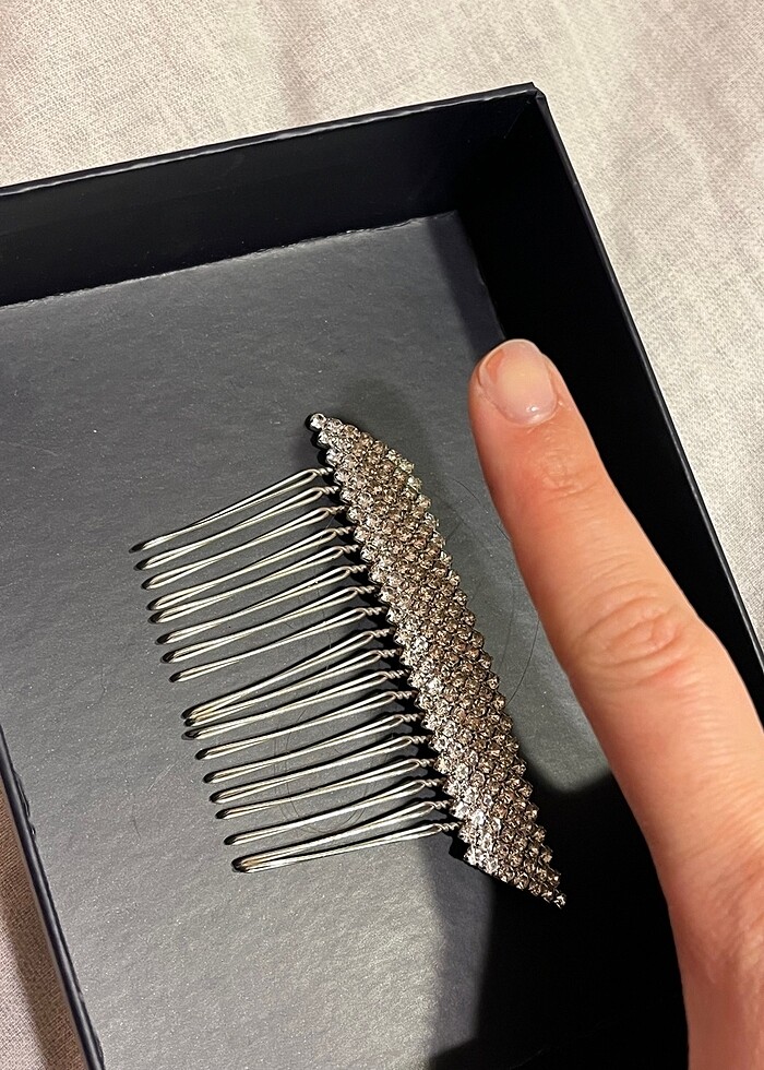 taşlı taraklı toka - Görsel 3