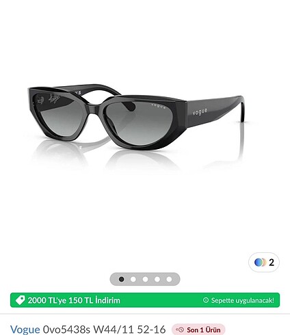 Vogue Ovo5438s W44/11 52-16Hailey Gözlük