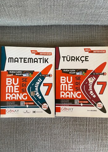 Bumerang 7. Sınıf Türkçe ve Matematik Etkinlik Kitapları