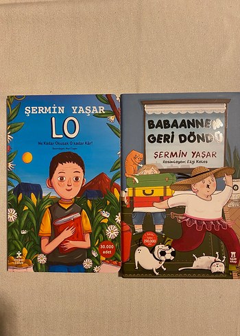 Lo ve Babaannem Geri Döndü Şermin Yaşar'dan 2 Çocuk Kitabı Seti