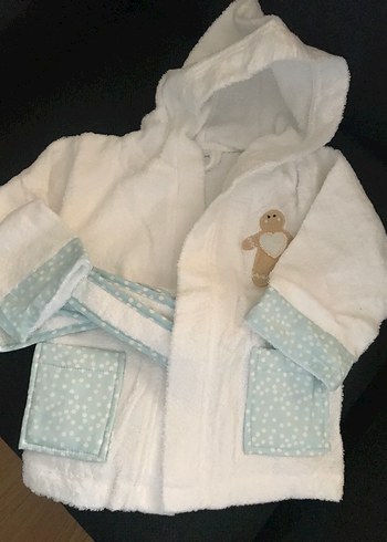 English Home Kapüşonlu Çocuk Bornoz kurabiye adam S - Görsel 2