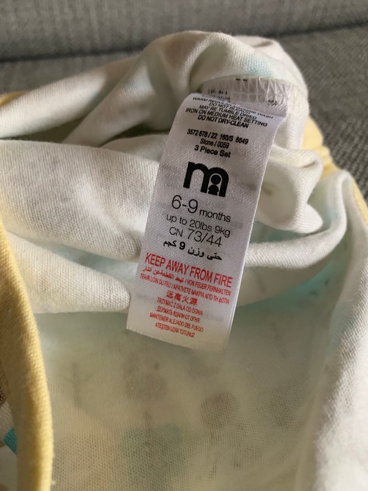 Mothercare Bebek Body 6-9 ay - Görsel 2