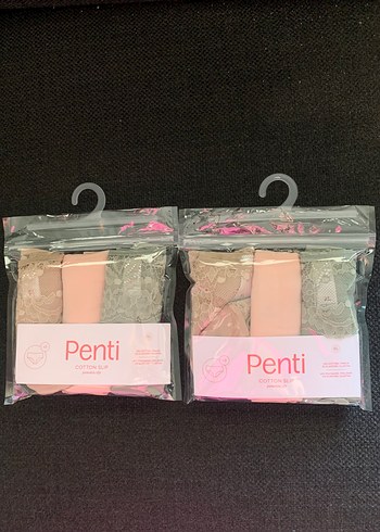 Penti Marks Spencer Penti 3lu Dantelli Kadin Kulot Seti