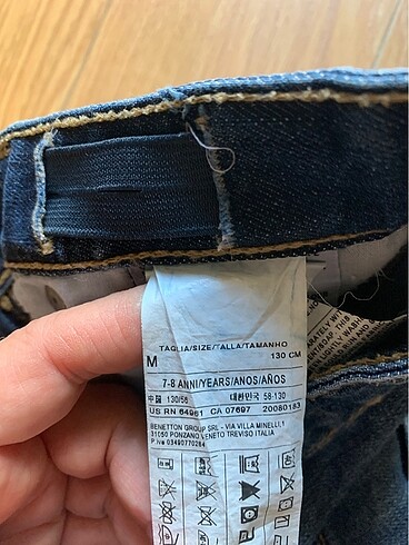 Benetton Benetton kot pantolon 7-8 yaş