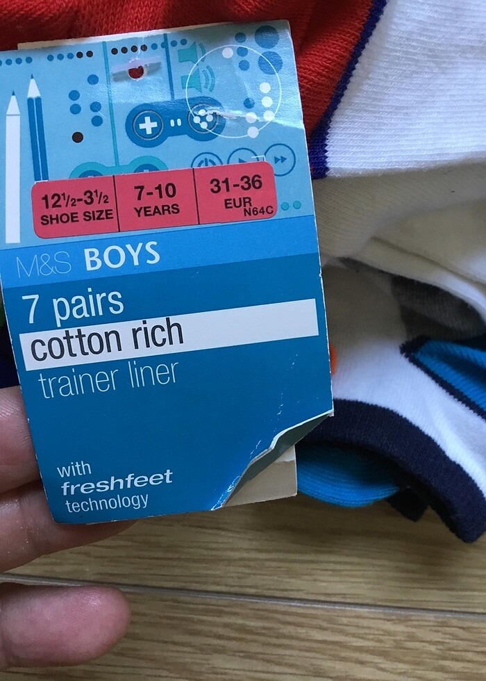 Marks & Spencer çocuk çorap 7-10 yaş - Görsel 2