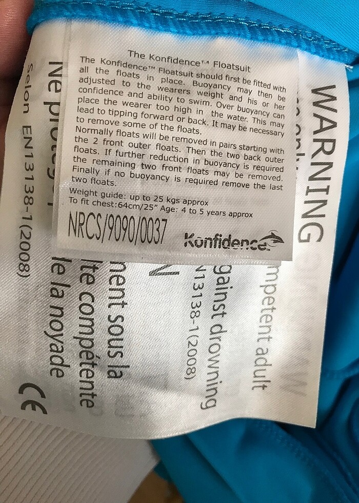 Konfidence batmayan güneş korumalı mayo 4-5 yaş - Görsel 3