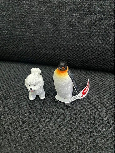 Schleich oyuncak penguen köpek figür oyuncak