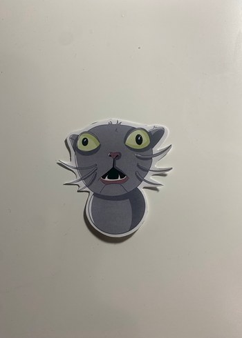 Üçlü Kedi Yüzü Sticker Seti - Görsel 3