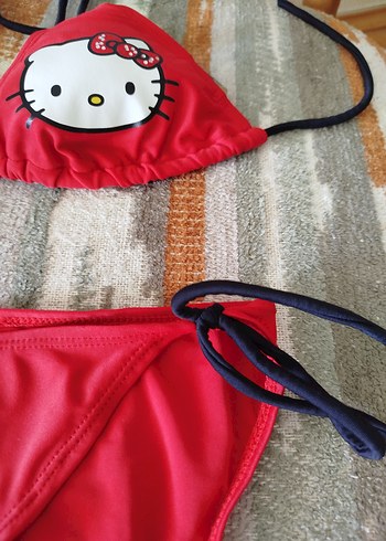Diğer Kırmızı Strappy Hello Kitty Bikini