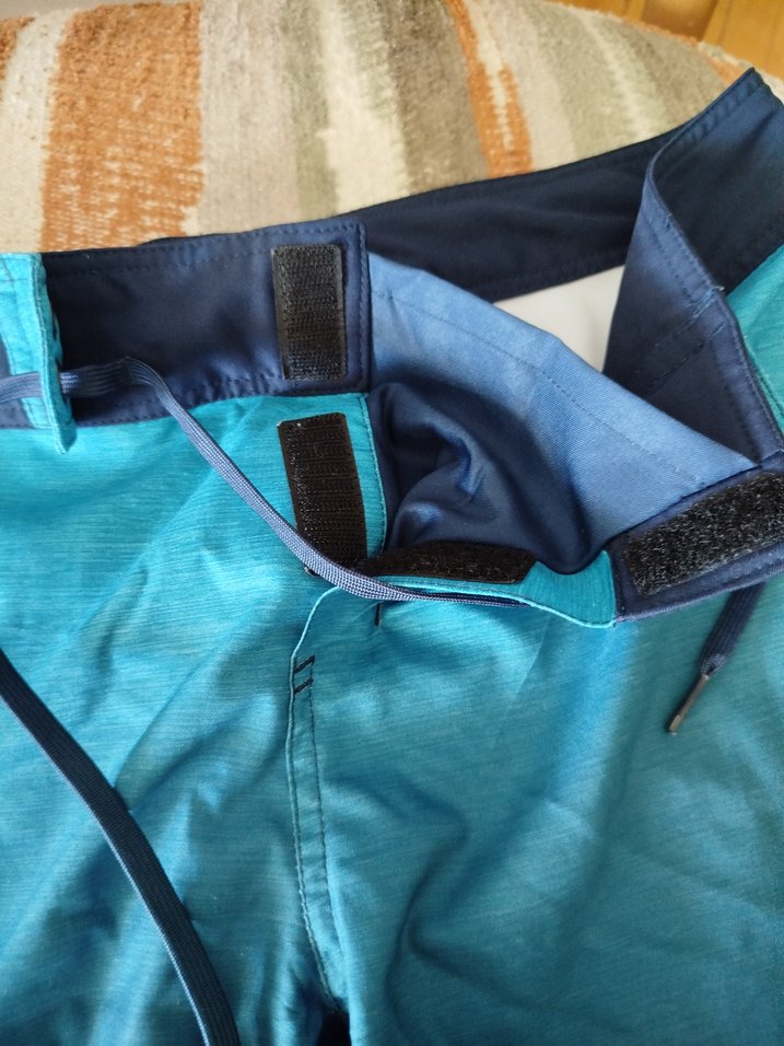 Erkek Mavi Bağcıklı Midi Yüzme Şortu - Görsel 4