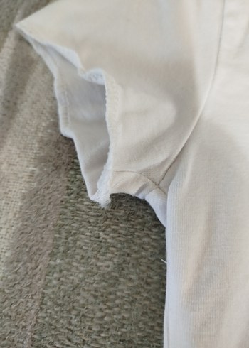 Baskılı Beyaz Mini Kadın Tişört - Görsel 5