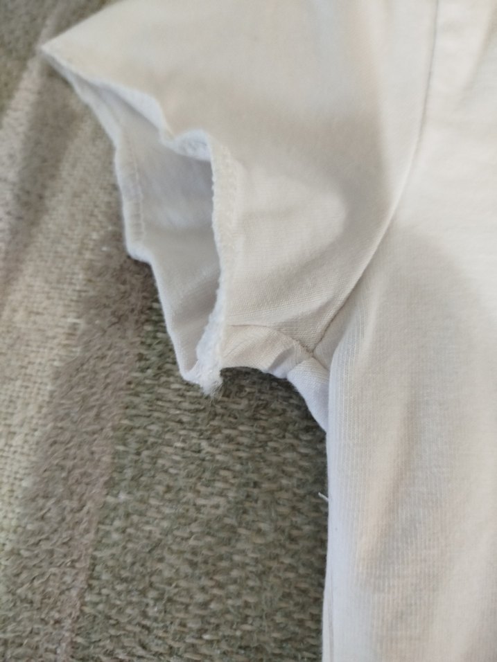 Baskılı Beyaz Mini Kadın Tişört - Görsel 5