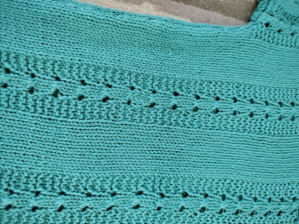 kadın el örgüsü bluz - Görsel 4