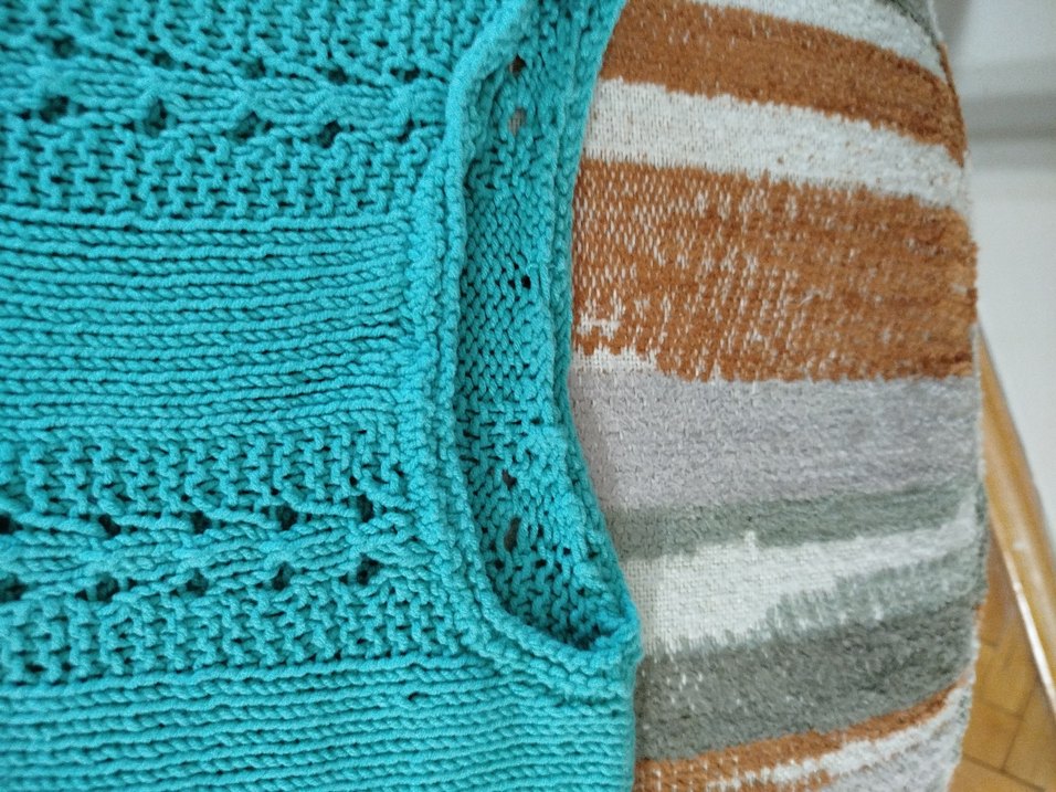 kadın el örgüsü bluz - Görsel 3