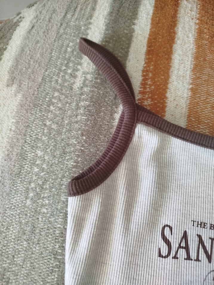 Bej Baskılı Kadın bluz - Görsel 2