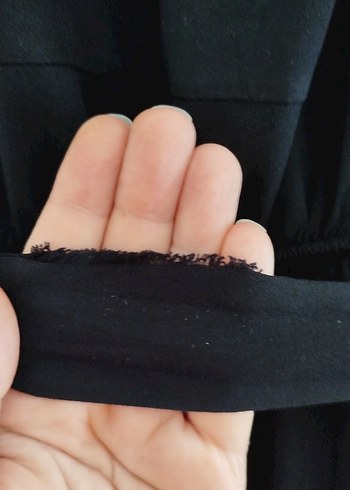 Kemerli siyah Kadın Uzun Tulum - Görsel 5