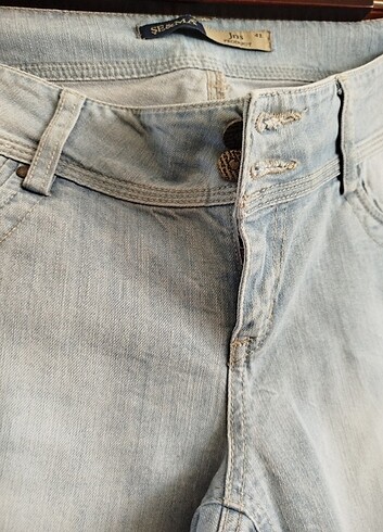 Kadın kot şort - Görsel 2