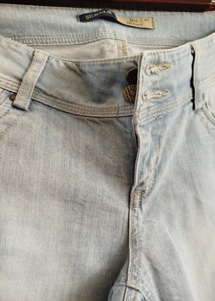 Kadın kot şort - Görsel 2