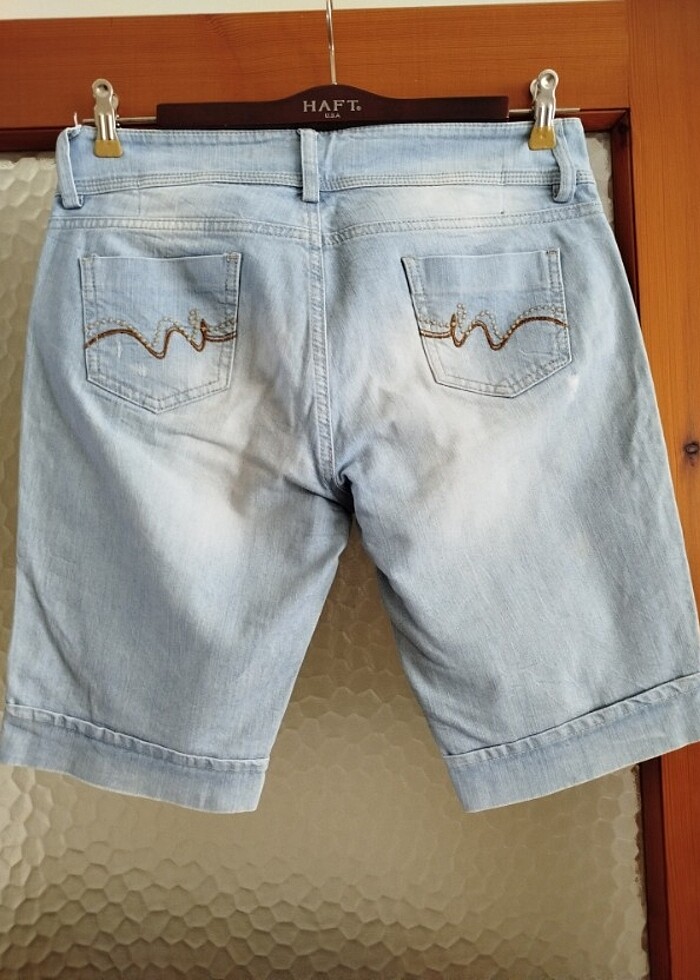 Kadın kot şort - Görsel 3