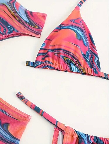 s Beden 3lü Charming Bikini Seti