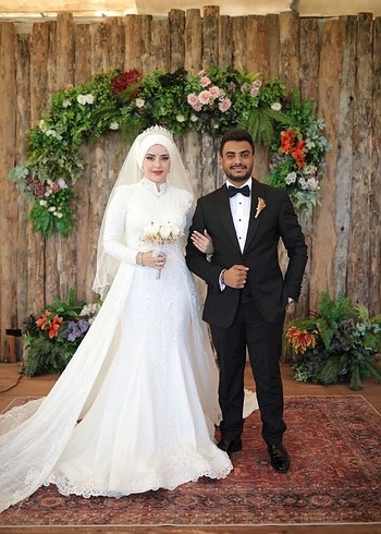 Tesettür Balık Gelinlik - Görsel 5