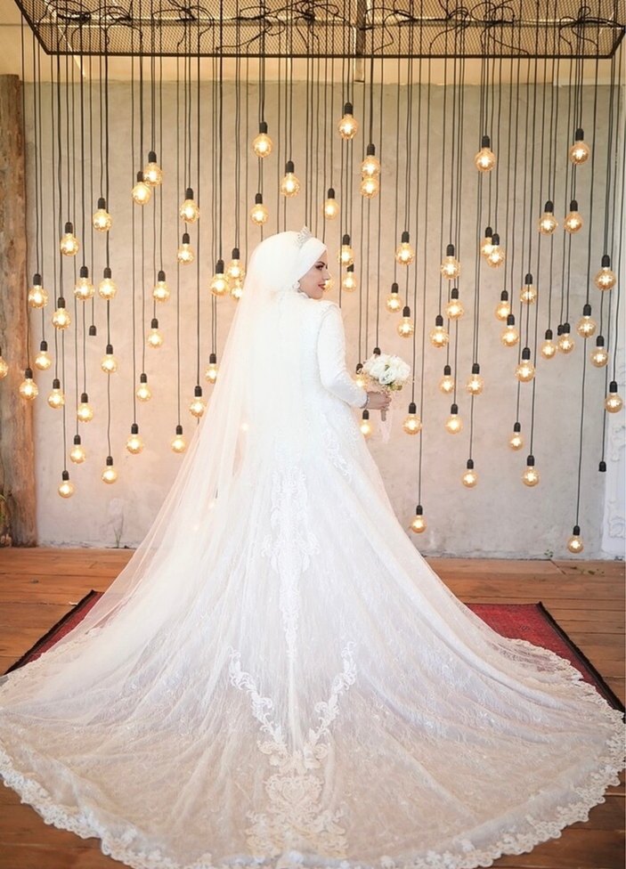 Tesettür Balık Gelinlik - Görsel 4