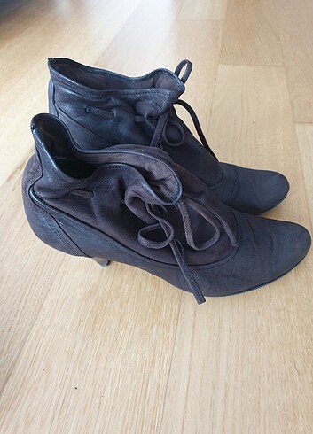 Nine West, 39 Numara, Acı Kahve, Az Topuklu Bot