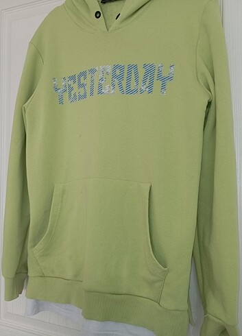 40 Beden yeşil Renk sweatshirt