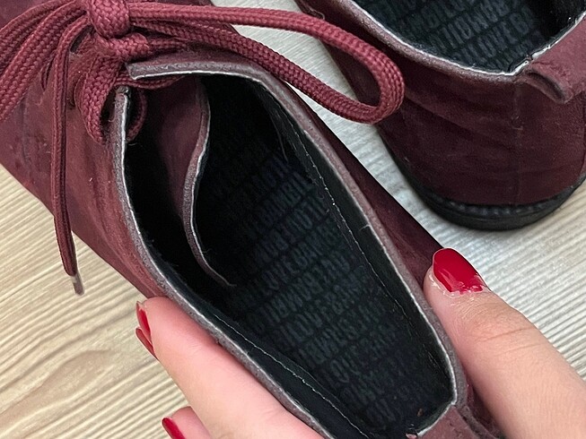 38 Beden Bambi Bordo Süet Ayakkabı Bot