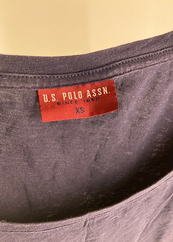 USPA Lacivert Kadın Kısa Kollu Tişört - Görsel 2