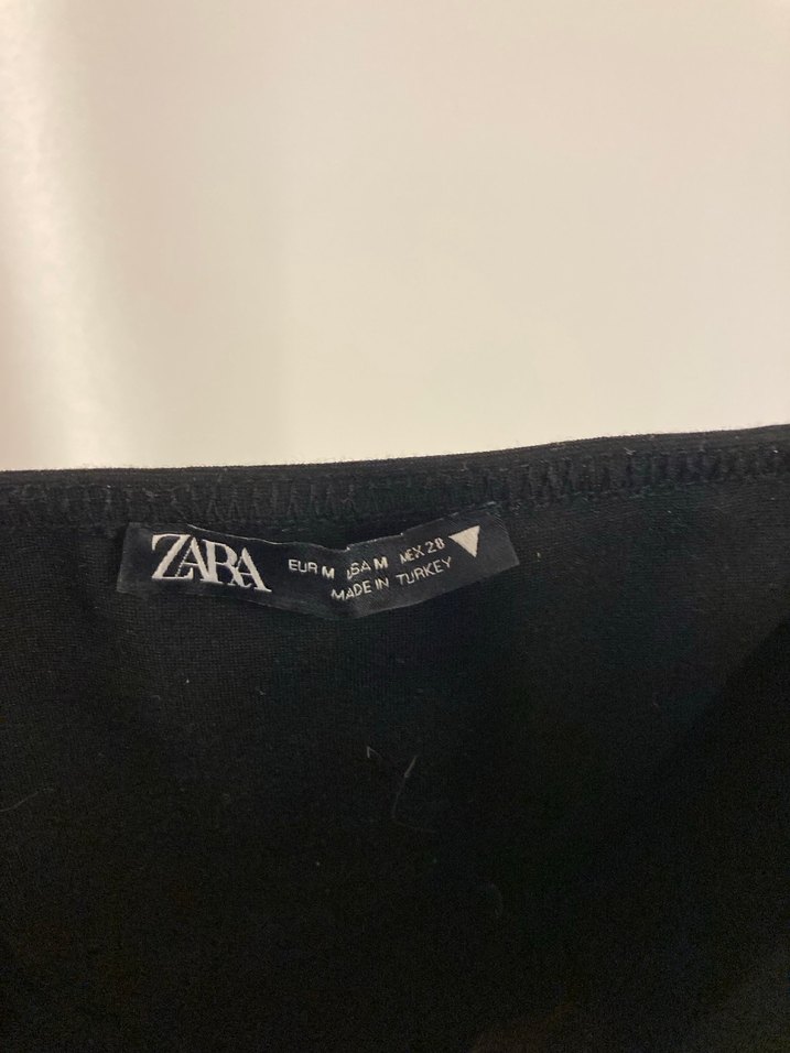 Siyah Mini Straplez Kadın Elbise XS-S E UYGUN - Görsel 3